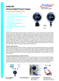 Thumbnail of document Data Sheet - 686 Advanced Digital Pressure Gauges